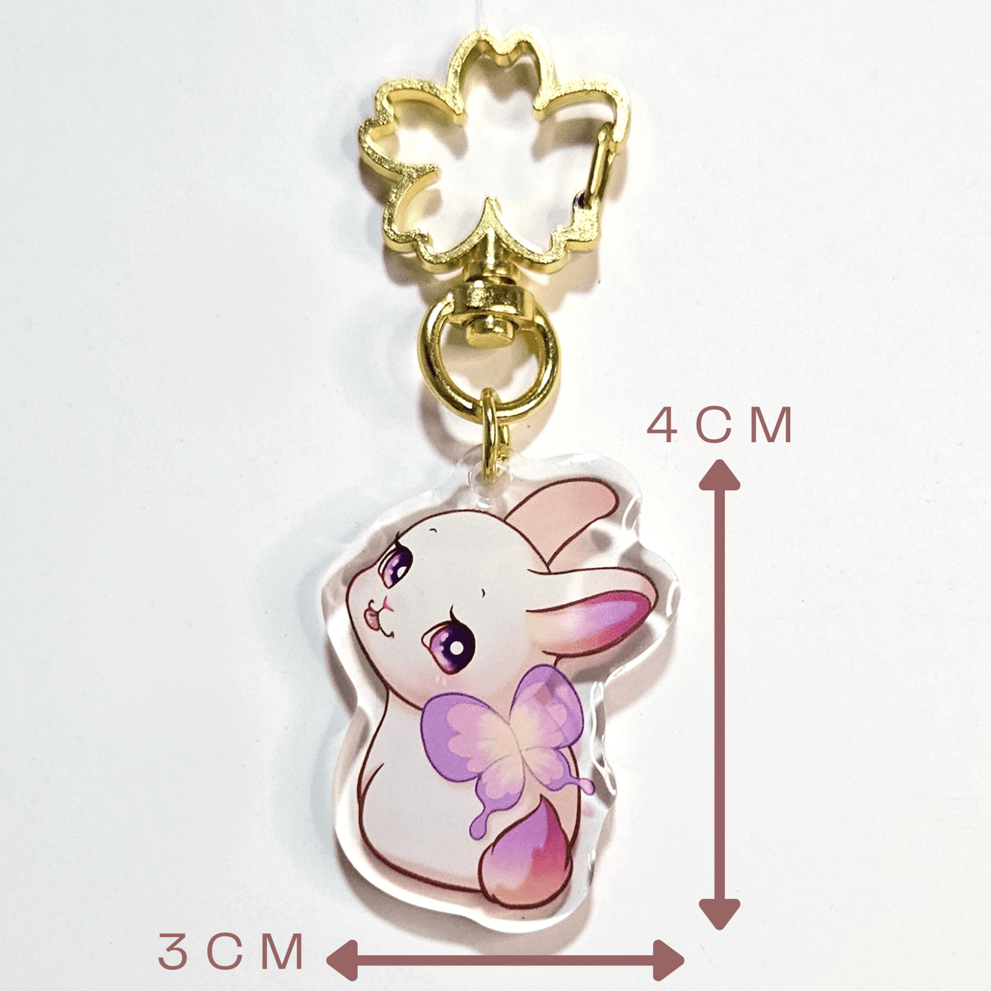 Bunnifly Acrylic Keychain - Dainty Treasures