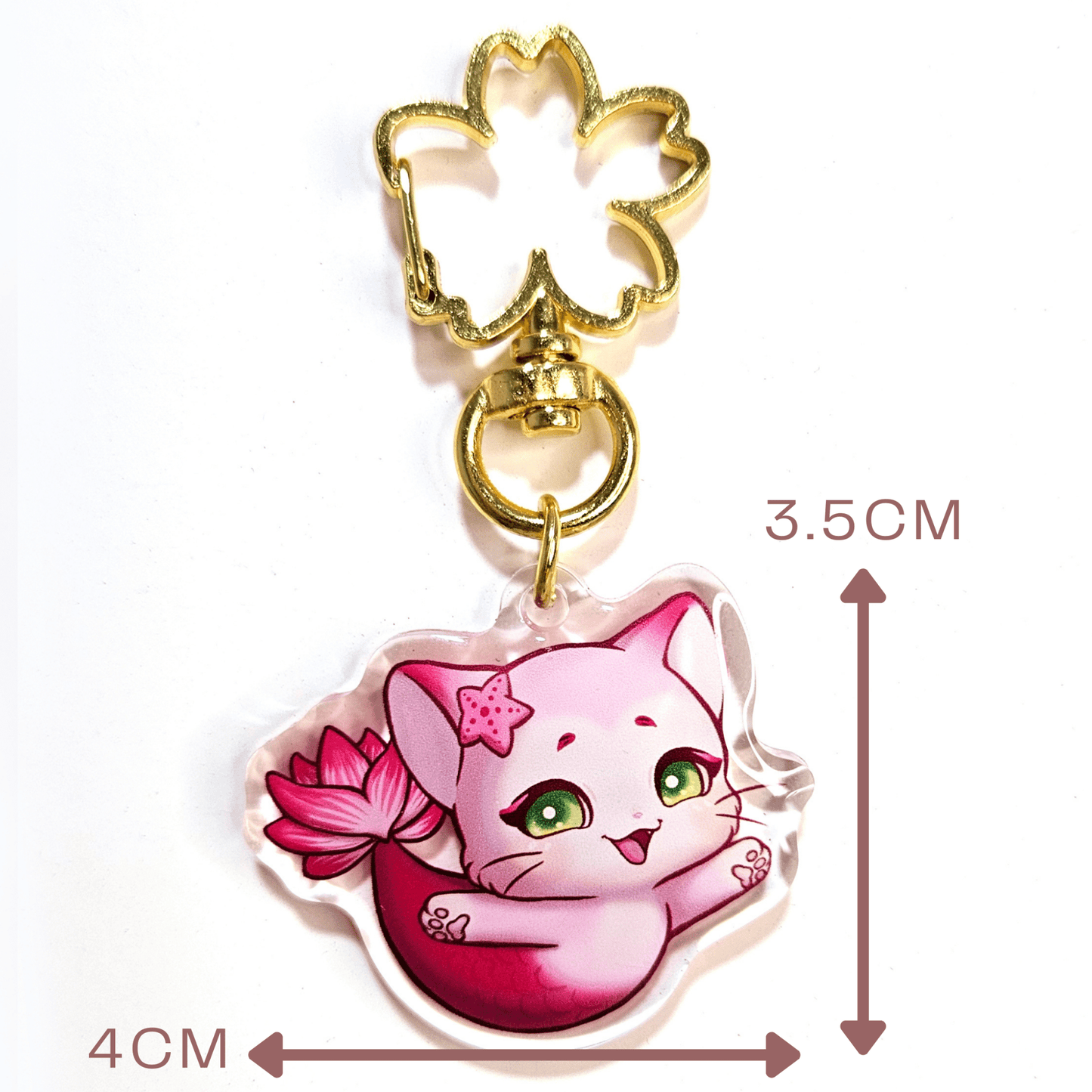 Kittyfish Acrylic Keychain - Dainty Treasures