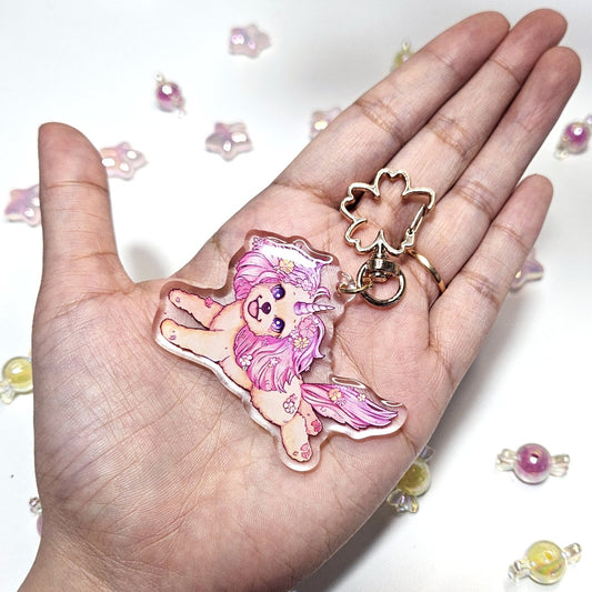 Treasure Unicorn Acrylic Keychain - Dainty Treasures