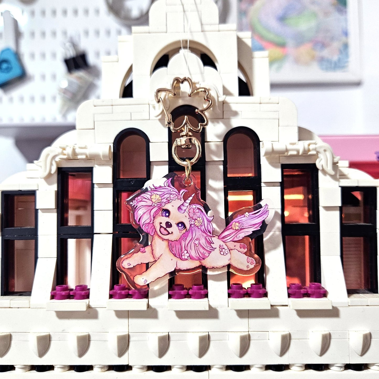 Treasure Unicorn Acrylic Keychain - Dainty Treasures