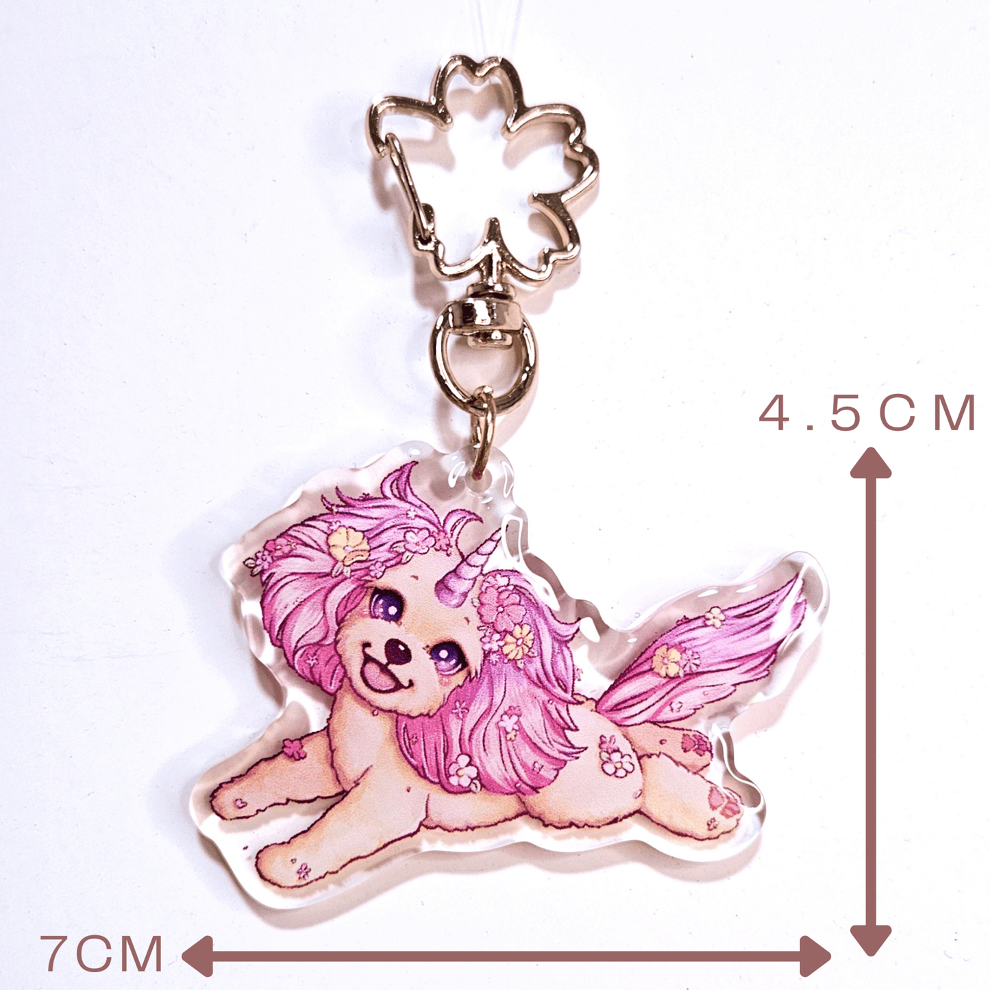 Treasure Unicorn Acrylic Keychain - Dainty Treasures