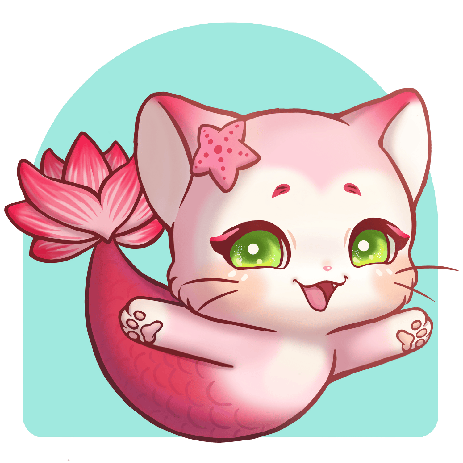 Kittyfish the Adventurous Mermaid Cat - Dainty Treasures