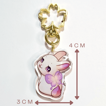 Bunnifly Acrylic Keychain - Dainty Treasures