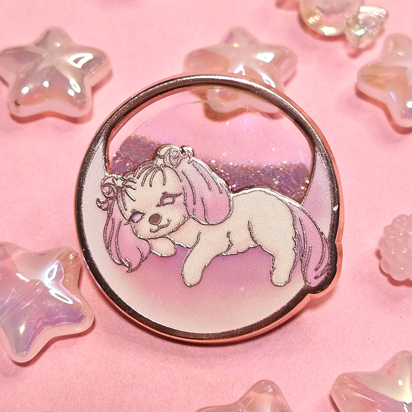 Glow - in - the - Dark Sleepy Treasure Enamel Pin - Dainty Treasures