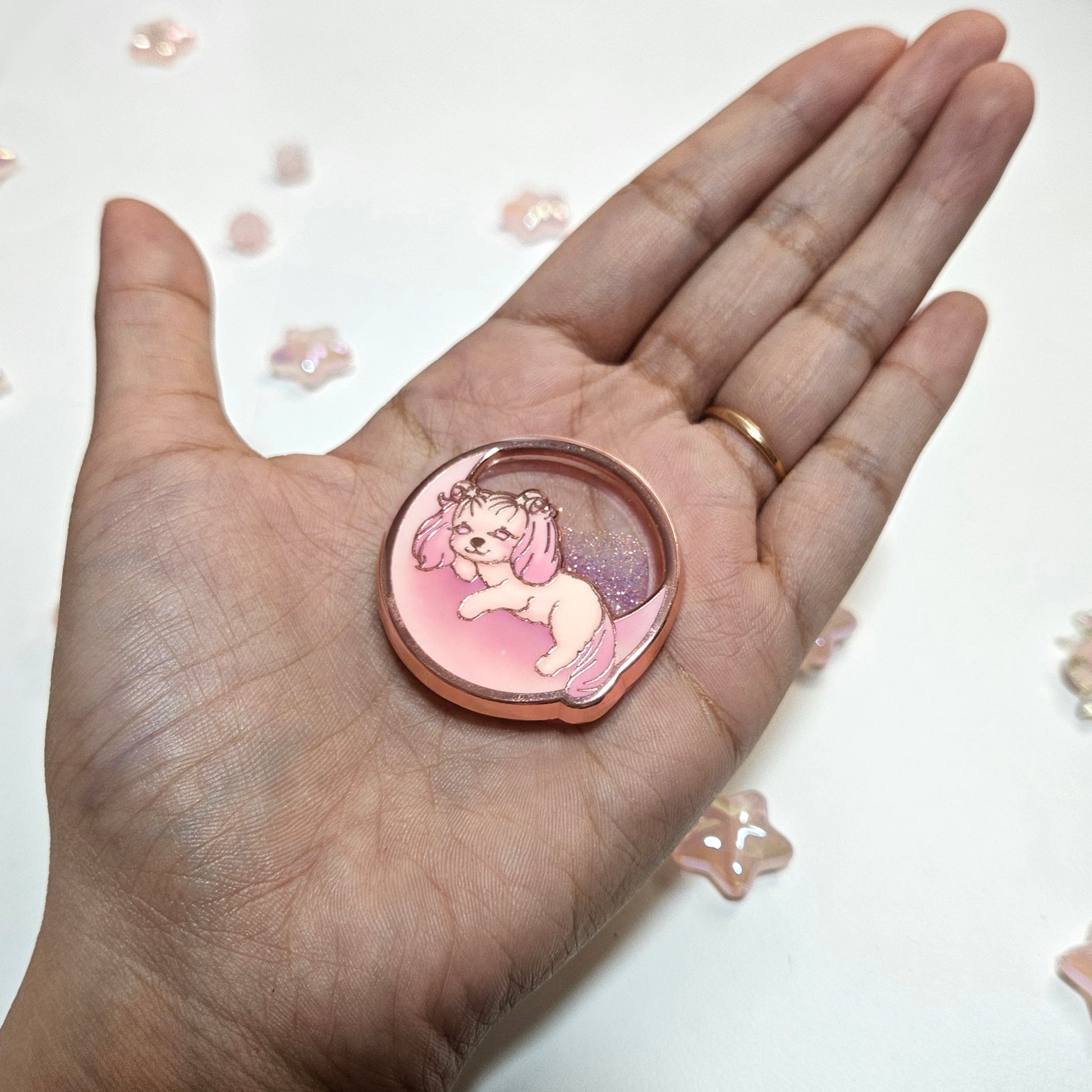 Glow - in - the - Dark Sleepy Treasure Enamel Pin - Dainty Treasures