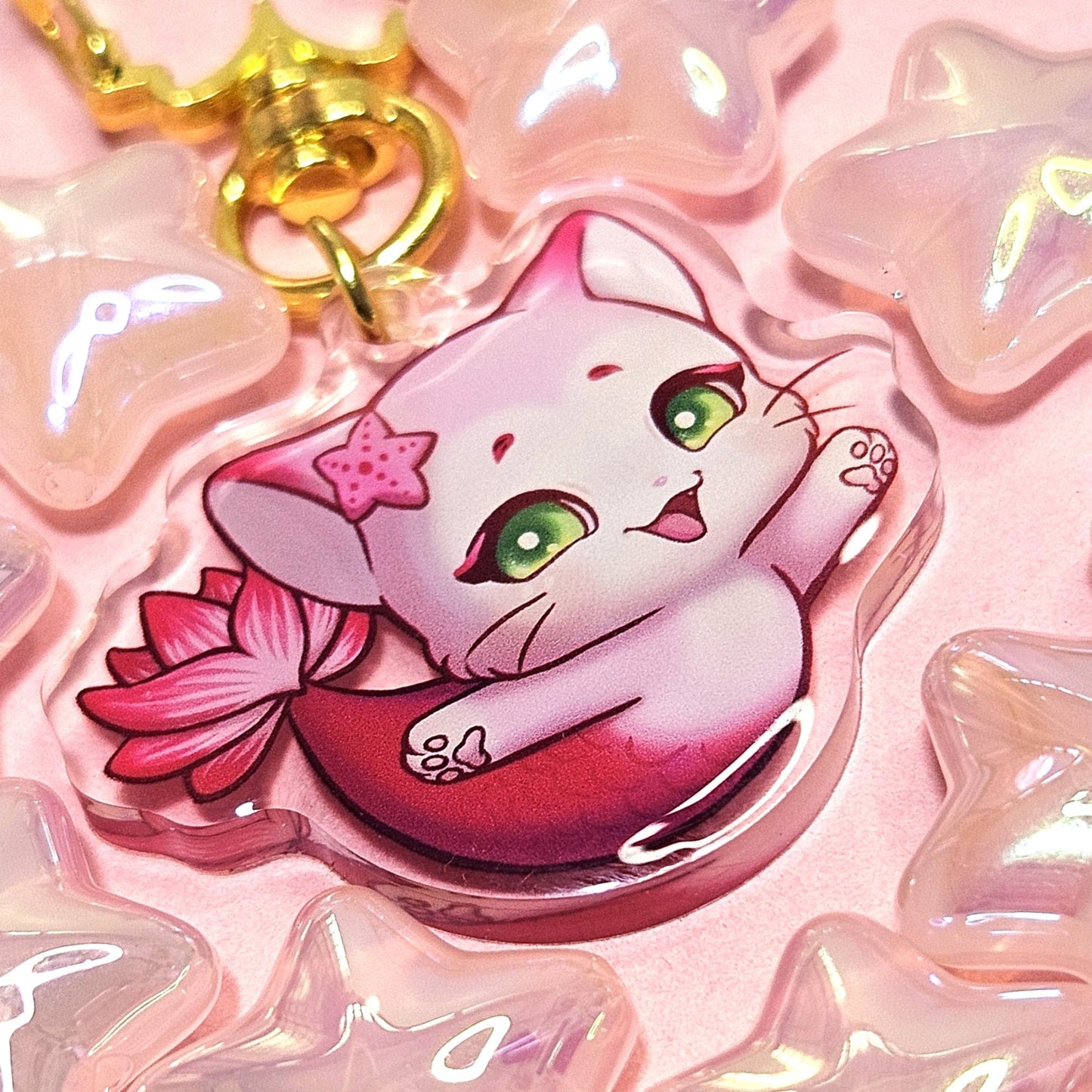 Kittyfish Acrylic Keychain - Dainty Treasures