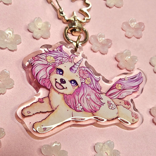 Treasure Unicorn Acrylic Keychain - Dainty Treasures